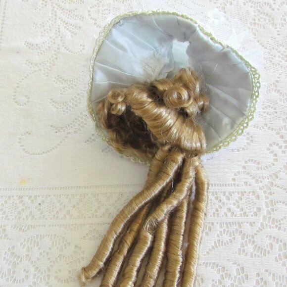 DOLL WIGS, 5 REPLACEMENT HAIR STYLES: GIBSON GIRL, RINGLETS, CURLS, BONNET, EUC - Picture 5 of 14